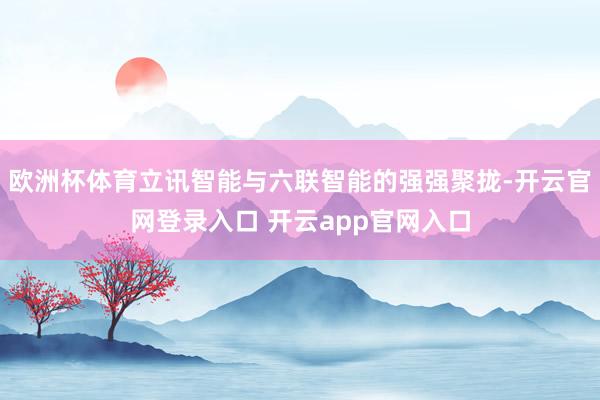 欧洲杯体育立讯智能与六联智能的强强聚拢-开云官网登录入口 开云app官网入口